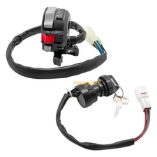 Start Stop Switch and Ignition Key Switch for Yamaha Big Bear Kodiak Grizzly 400