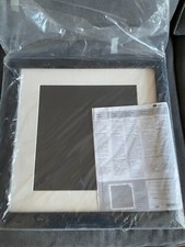 Creative Memories 12x12 Scrapbook Page Picture Frame Black Wood Cream Mat
