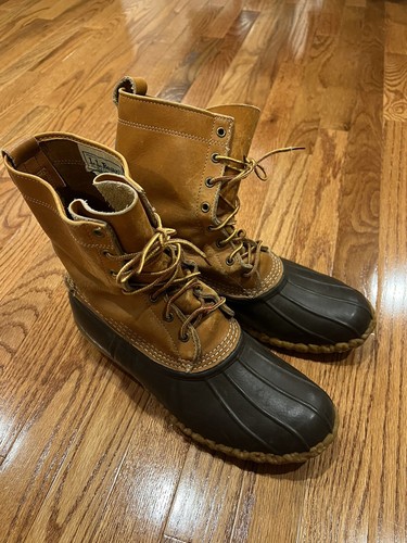 LL Bean Men Bean Boots 8 inch shaft, Sz 