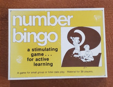 Vintage Number Bingo Trend Enterprises Inc Game NO CHIPS