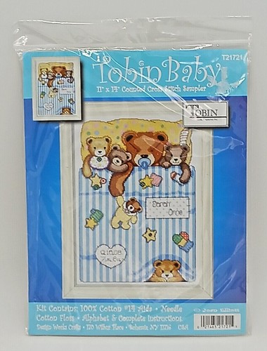 Campionatore punto croce contato Tobin Baby 11"x 14" T21721 - Foto 1 di 2