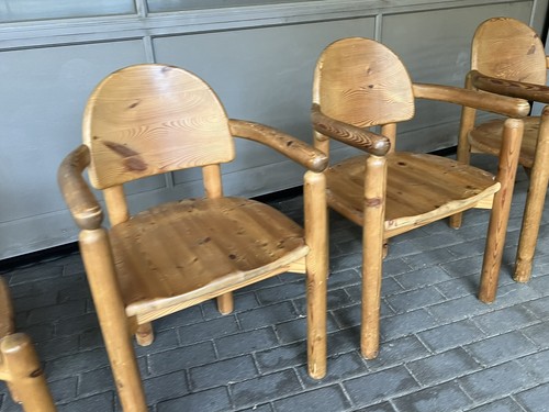 6er Set Brutal. Esszimmer Stühle Rainer Daumiller Hirtshals Kiefer Mid Century - Bild 12 von 13