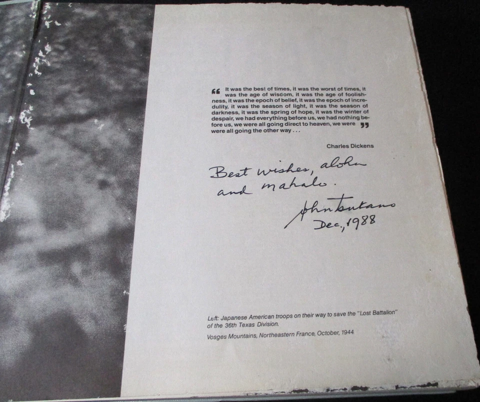 SIGNED 442ND RCT BRIDGE OF LOVE by John Tsukano Japanese Americans WWII 1988 HC - Image 3 of 4