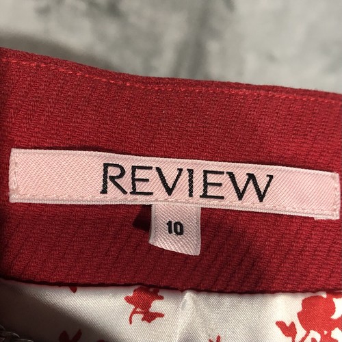 Review Pink Label Waistcoat Size 10 Red Vest Corduroy V-Neck Textured Lapel EUC - Picture 12 of 14