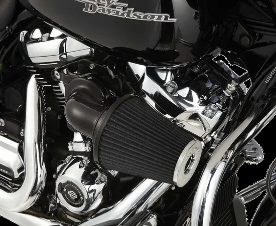 Makko　BK AN Monster Sucker Air Cleaner Filter Kit Blk Harley Road