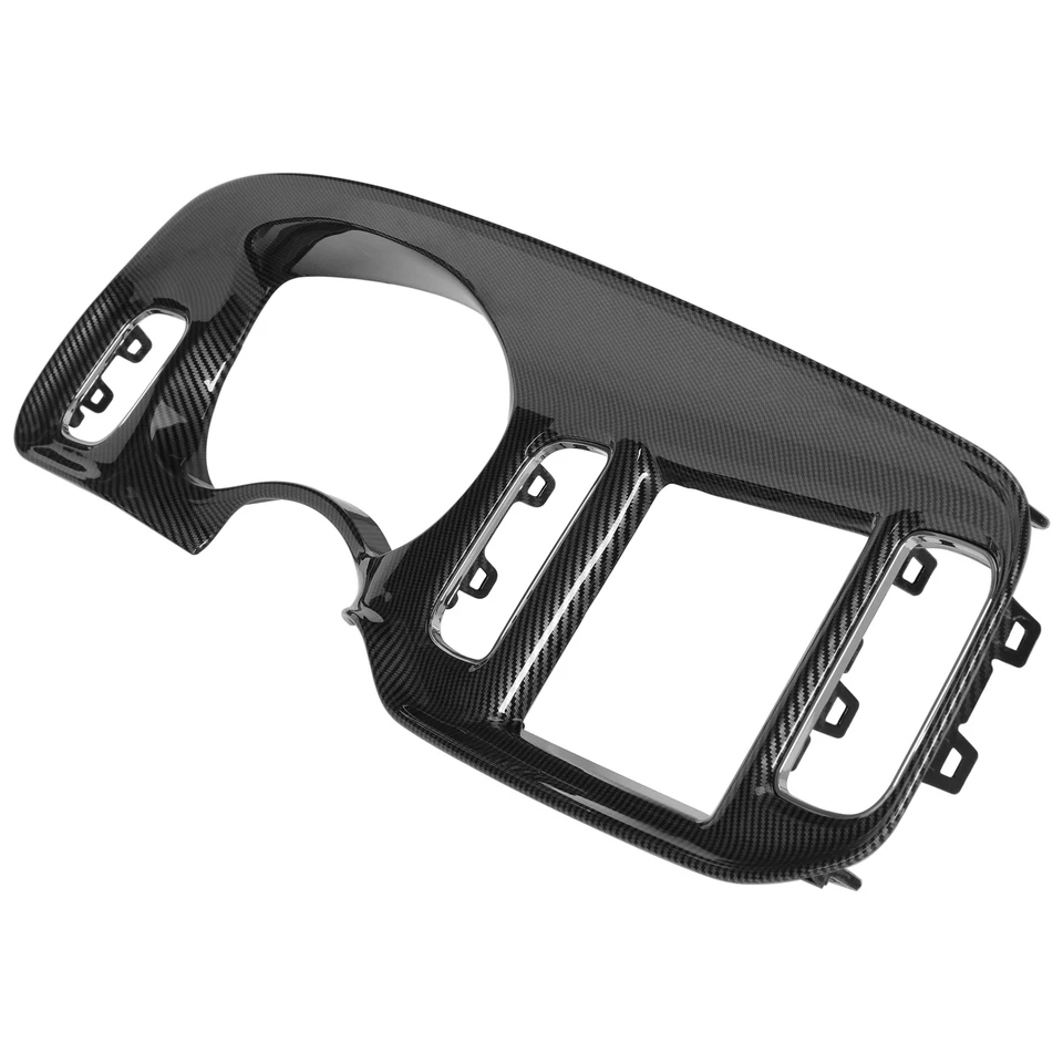 For 2011-2014 DODGE CHARGER INSTRUMENT PANEL RADIO DASH TRIM BEZEL CARBON STYLE - Image 4 of 4