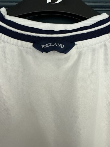 "Camisa de fútbol Umbro Vapa Tech Inglaterra 1999/2001 - talla Y juvenil - 34"" vintage" - Imagen 8 de 11