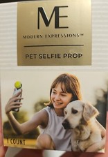 Pet Selfie Prop By Modern Expressions With Squeaky Tennis Ball As Pet Toy New