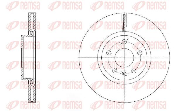 2X Remsa 6972.10 Bremsscheibe FüR Audi Seat Skoda VW-image