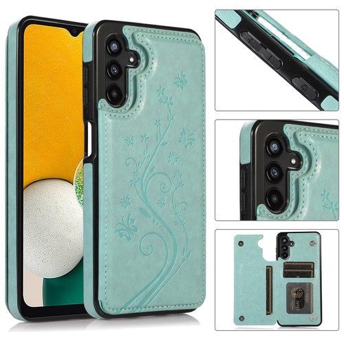Funda trasera delgada floral con soporte para tarjetas billetera a prueba de golpes para Samsung A15/A16/A54/A55 - Imagen 11 de 63