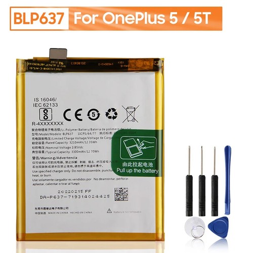 Batteria BLP657 BLP637 BLP597 BLP685 BLP613 per OnePlus 1 2 3T 5T 6T 7 Pro 7T Pro - Foto 8 di 16