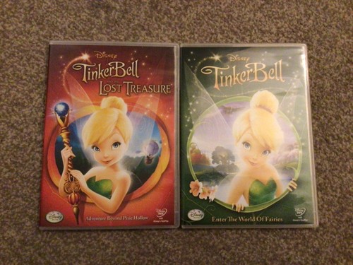 Disney TinkerBell DVDs x2 - TinkerBell & TinkerBell & The Lost Treasure - Picture 1 of 3