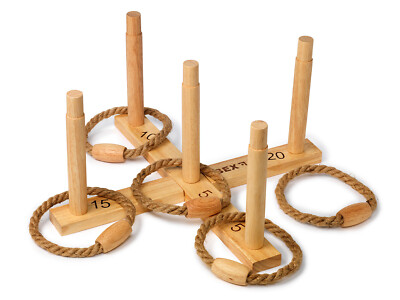 Ringwurfspiel Ring Toss Holzspielzeug Wurfspiel Ringe Werfen Outdoor Kids Spiel