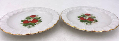 Golden Crown E&R Bavaria Schumann Arzberg Germany Set of 2 4.5'' Dish #2024.130