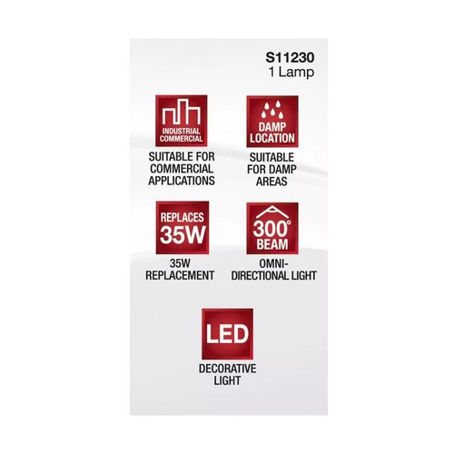 Satco S11230 - 3.5 Watt JCD LED Bulbs - G9 Base - 3000K ( 5, 10 or 20 Pack) - Picture 7 of 13