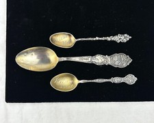 3 Antique Butte Montana Anaconda Souvenir Spoons