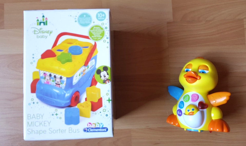 Baby Spielzeug, Mickey Shape Sorter Bus, und Toys Ente mit viele