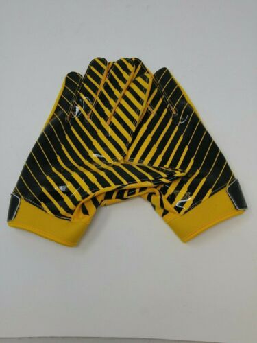 New Under Armour Men's Yellow/Black WR Football Gloves - Picture 4 of 4