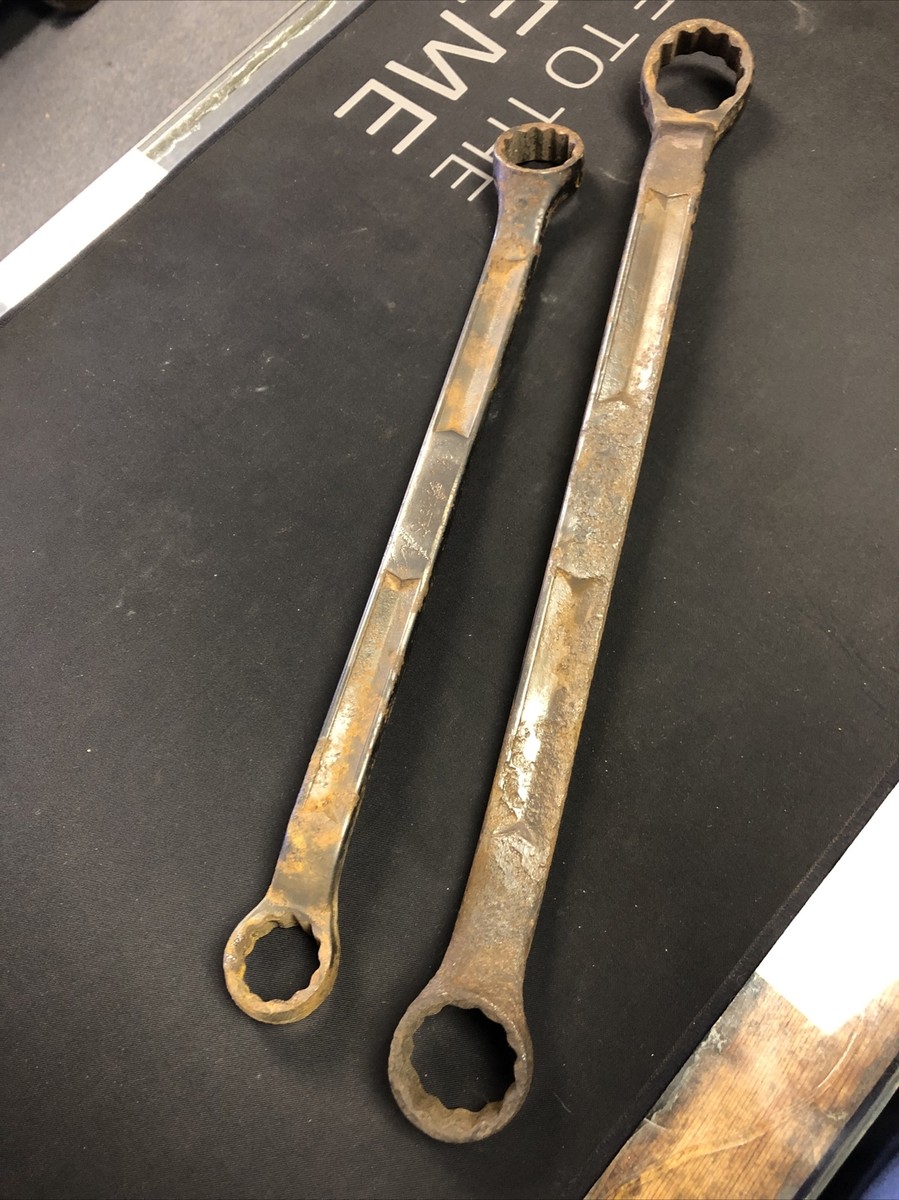 z. 2 Vintage SNAP-ON Offset Box End Wrenches GXV3230 & GXV-4044 | eBay
