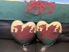 Pair of Welsh Flag /Red Dragon