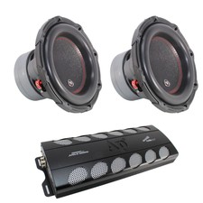 Audiopipe 12" Bdc3 Subwoofer Combo 1800w Rms W/ 1800w 1 Ohm Monoblock Amplifier