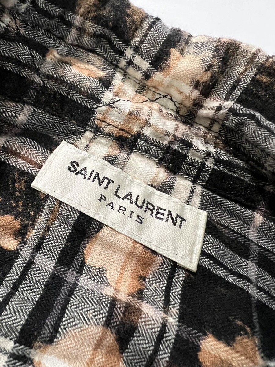 Saint Laurent Hedi Slimane Flannel Bleached shirt. S. $990 Saint Laurent Hedi Slimane Flannel Bleached shirt. S. $990