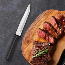 RADA CUTLERY W206 STUBBY BUTCHER KNIFE BLACK HANDLE