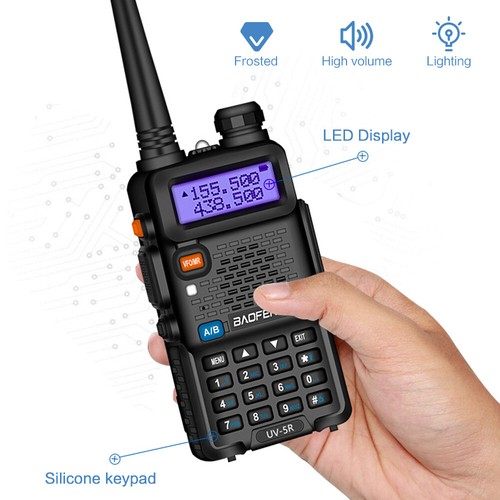 2x Baofeng UV-5R Dual-Band VHF UHF Radio Walkie Talkie 3800Mah Battery+Hand Mic - Picture 6 of 12