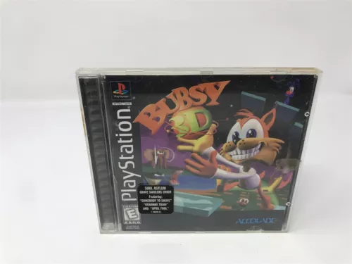 Bubsy 3D - Sony Playstation 1 PS1 - Complete In Box CIB - RARE