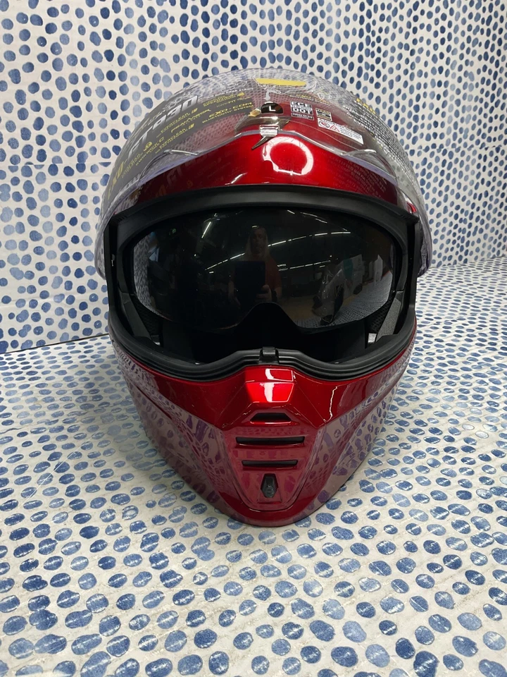 SCORPION EXOGT930 TRANSFORMER HELMET BLACK CHERRY SIZE L JUST HELMET Foto 2 de 4
