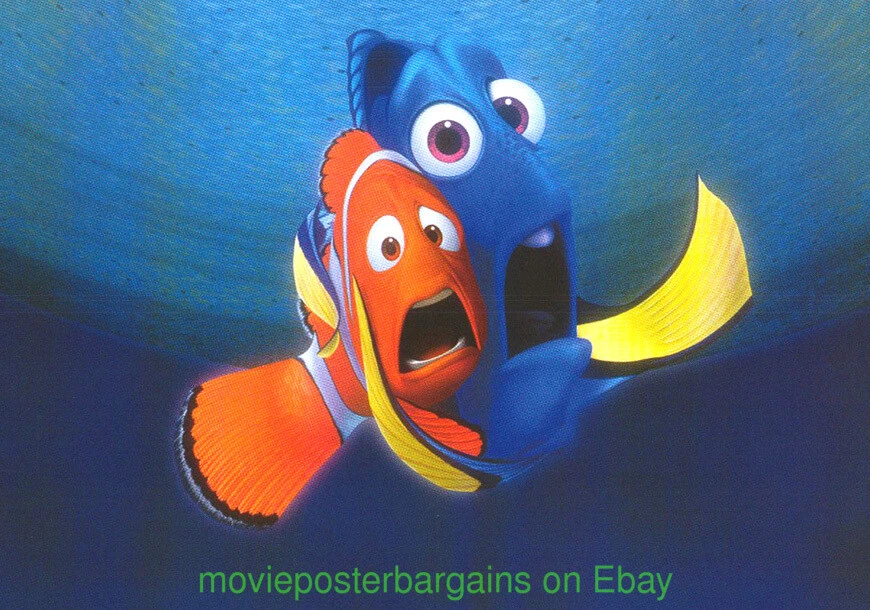 PÓSTER DE PELÍCULA FINDING NEMO 30x40 Original British Quad Disney Animación 2003 Foto 2 de 2