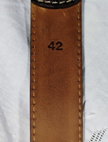Peter Millar Men's Size 34 Brown Genuine Leather Belt Silver Buckle - Picture 13 of 24