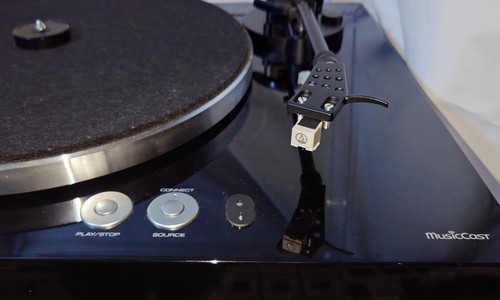 YAMAHA VINYL 500 Record Player Belt Drive Turntable Wi-Fi Music Cast Black Used - Picture 7 of 15
