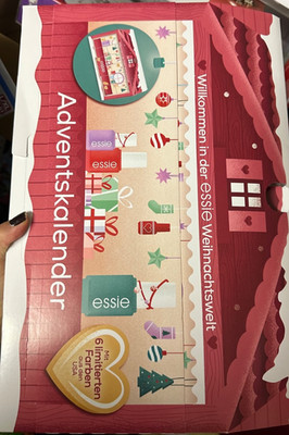 essie adventskalender neu rot/weiß