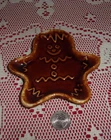 Hull brown drip Gingerbread Man 5" spoon rest trinket dish vintage 60's VGC #2