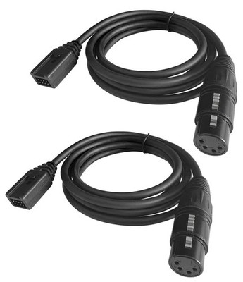 Interchangeable Headset Cable for Clear-Com 300-X4(5ft), XLR Connector Black 