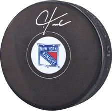 Chris Kreider New York Rangers Signed Hockey Puck