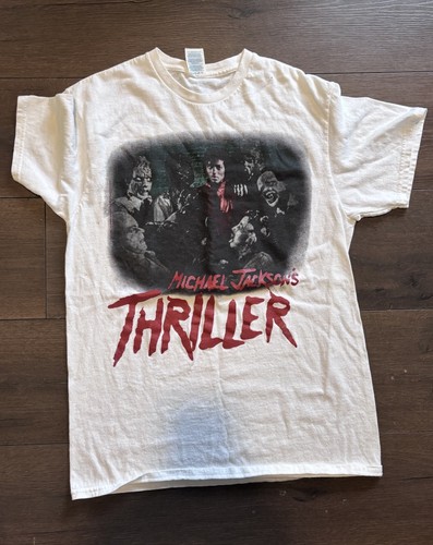 Michael Jacksons Thriller Film Zombies T-Shirt weiß Größe M - Bild 1 von 4