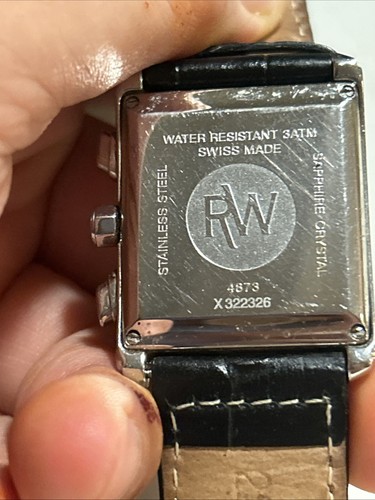 OROLOGIO AL QUARZO RAYMOND WEIL RETRO SVIZZERO CRONOGRAFO TANK Need TLC - Foto 17 di 19