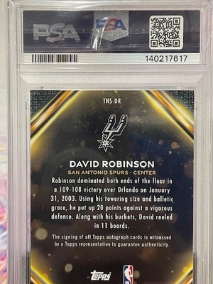 2025-26 Topps David Robinson Topps Notch Signatures PSA 10🔥POP 1