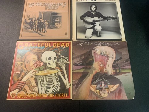 Grateful Dead-Bob Weir-Jerry Garcia 4LP Lot Vinyl Records-Skeletons-Workingmans