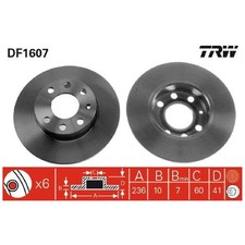 2x TRW Scheibenbremse vorne 90008003 90086193 | 573884