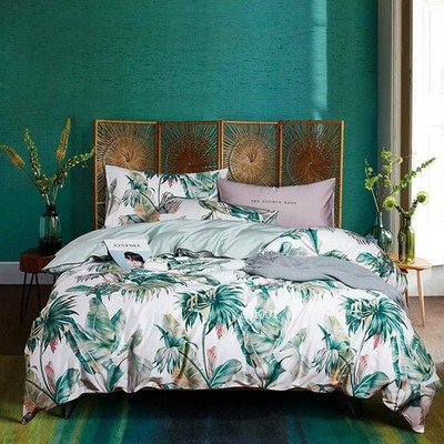 Nordic Egyptian Cotton Bedding Set Duvet Cover Set Fitted Sheet Pillowcase