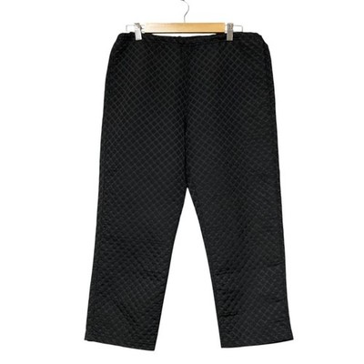 ENGINEERED GARMENTS Quilted Easy Pants, Size 2, Black Women USED