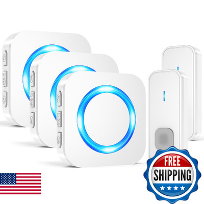 SURFOU Wireless Doorbell 1300FT Range for Home/House/Office/Business/Classroom,