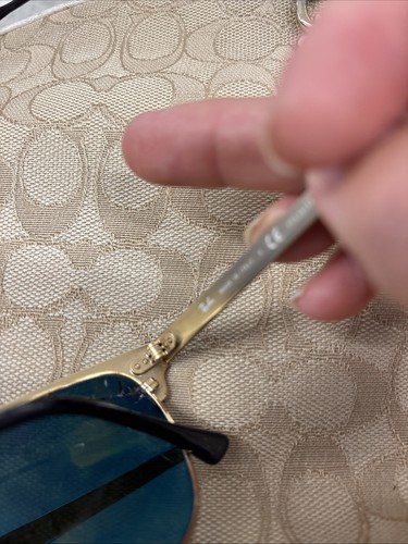 Ray-Ban club master 187/58 sunglasses Damaged Black - Picture 9 of 15