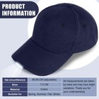 Baseball Cap with Light Rechargeable LED Hat with USB Cable and Battery, Full...