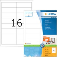2 Bis 20X Herma Universal-Etiketten Premium, 97,0 X 33,8 Mm, Weiß Bis 15% Rabatt