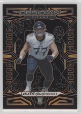 2023 Panini Obsidian Orange Electric Etch 27/49 Peter Skoronski #195 4o1