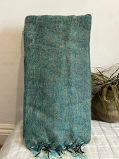 Himalayan Yak Wool Shawl Handmade Scarf hand loomed throws